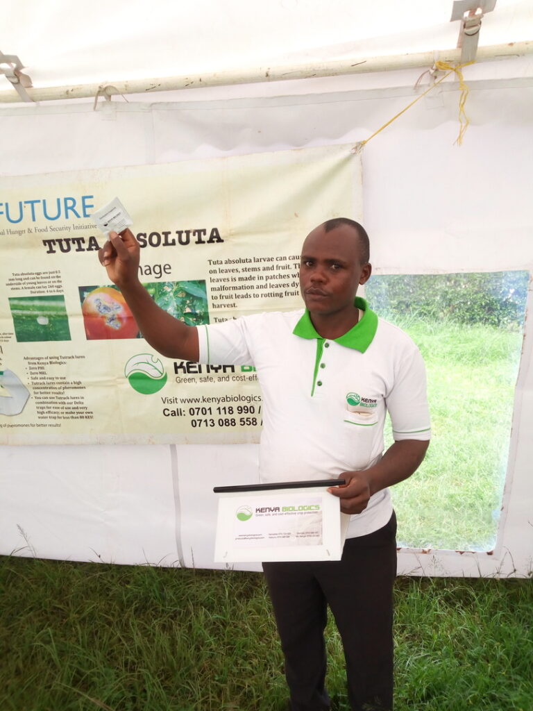 Aaron Muteria Kenya Biologics agronomist FAW trap