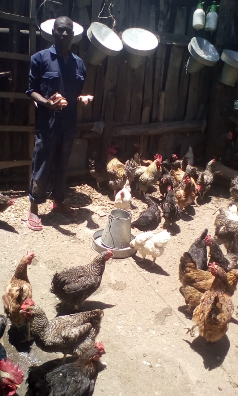 Dennis Chege Poultry farmer Nakuru