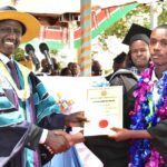 DP Ruto hands over cert to grad